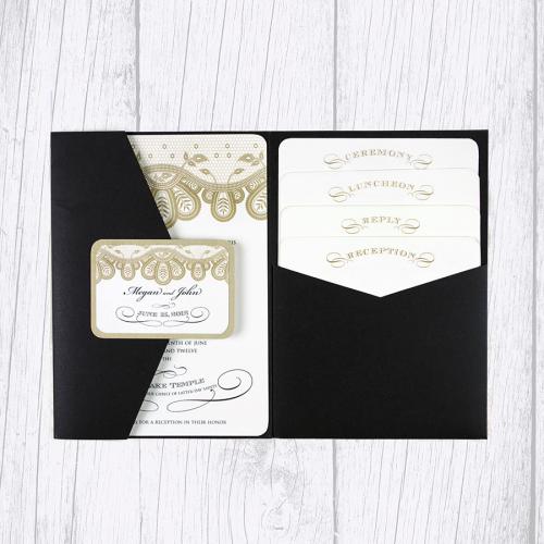 Invitation with pocket folderThese folders are great to keep everything organized and classy